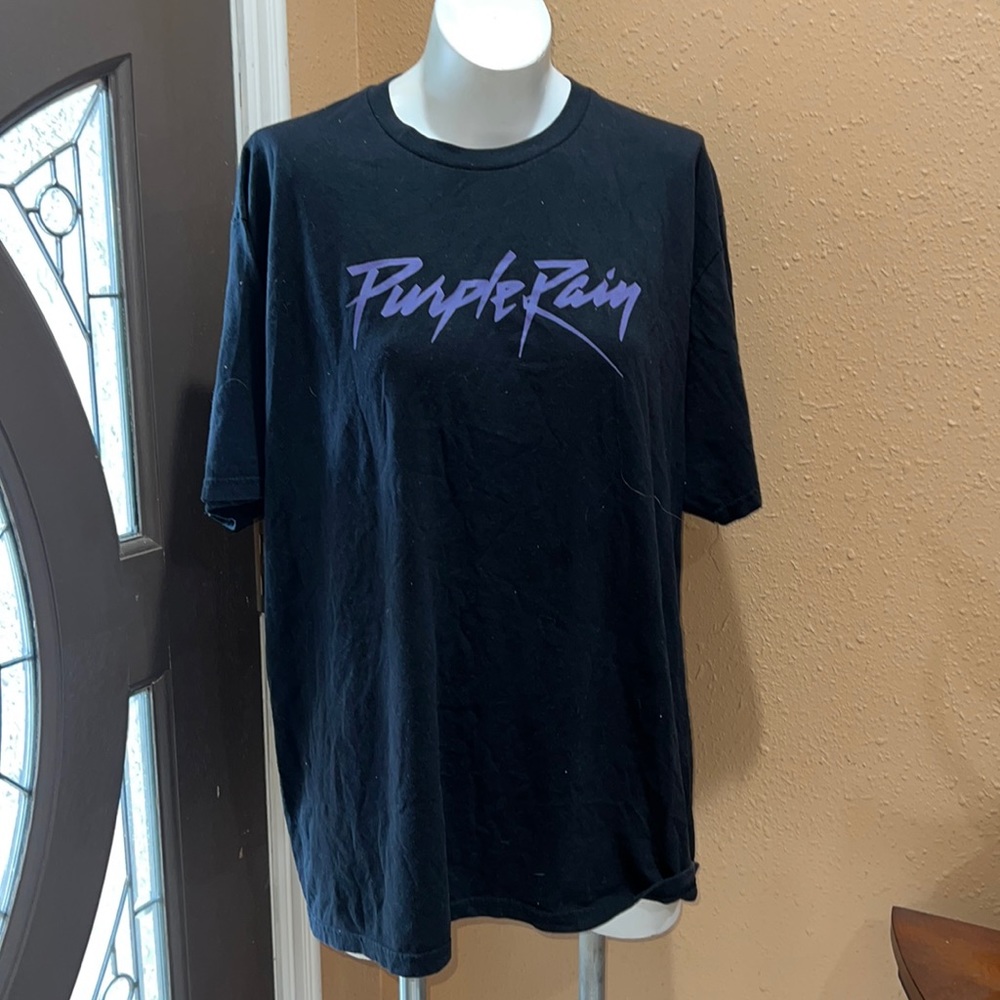 Prince purple rain black t-shirt